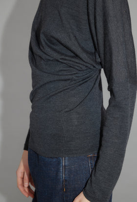 Merino Extrafine Pullover, Charcoal from ODEEH 