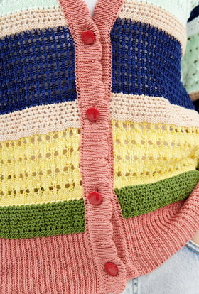 Cable Cardigan, Multicolor from ODEEH 