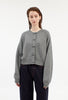 LIGHT CASHMERE Cardigan, Heather Grey from ODEEH 