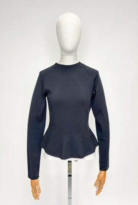 MERINO WOOL Pullover, Jet Black from ODEEH 