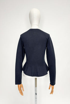 MERINO WOOL Pullover, Jet Black from ODEEH 