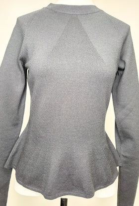 MERINO WOOL Pullover, Jet Black from ODEEH 