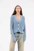 Cashmere Cotton Vanise Cardigan, Seablue from ODEEH 