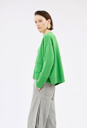 Light Cashmere Cardigan, Maygreen from ODEEH 