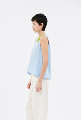 Poplin Top, Sky from ODEEH 