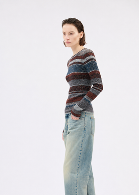 SPACE DYED Yarn Mix Pullover, Multicolor from ODEEH 