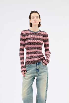 SPACE DYED Yarn Mix Pullover, Multicolor from ODEEH 