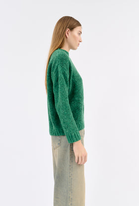 ALPACA WOOL MIX Pullover, Billard Green from ODEEH 