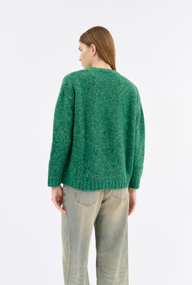 ALPACA WOOL MIX Pullover, Billard Green from ODEEH 