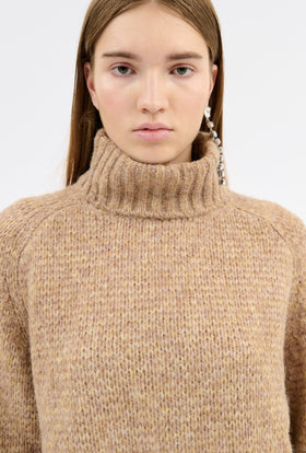 ALPACA WOOL MIX Pullover, Light Camel from ODEEH 