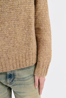 ALPACA WOOL MIX Pullover, Light Camel from ODEEH 