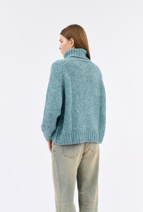 ALPACA WOOL MIX Pullover, Seablue from ODEEH 