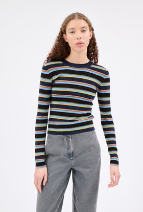 STRIPES Pullover, Bordeaux from ODEEH 