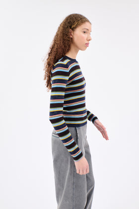 STRIPES Pullover, Bordeaux from ODEEH 