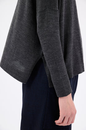 Merino Extrafine Cardigan, Flannel Grey from ODEEH 